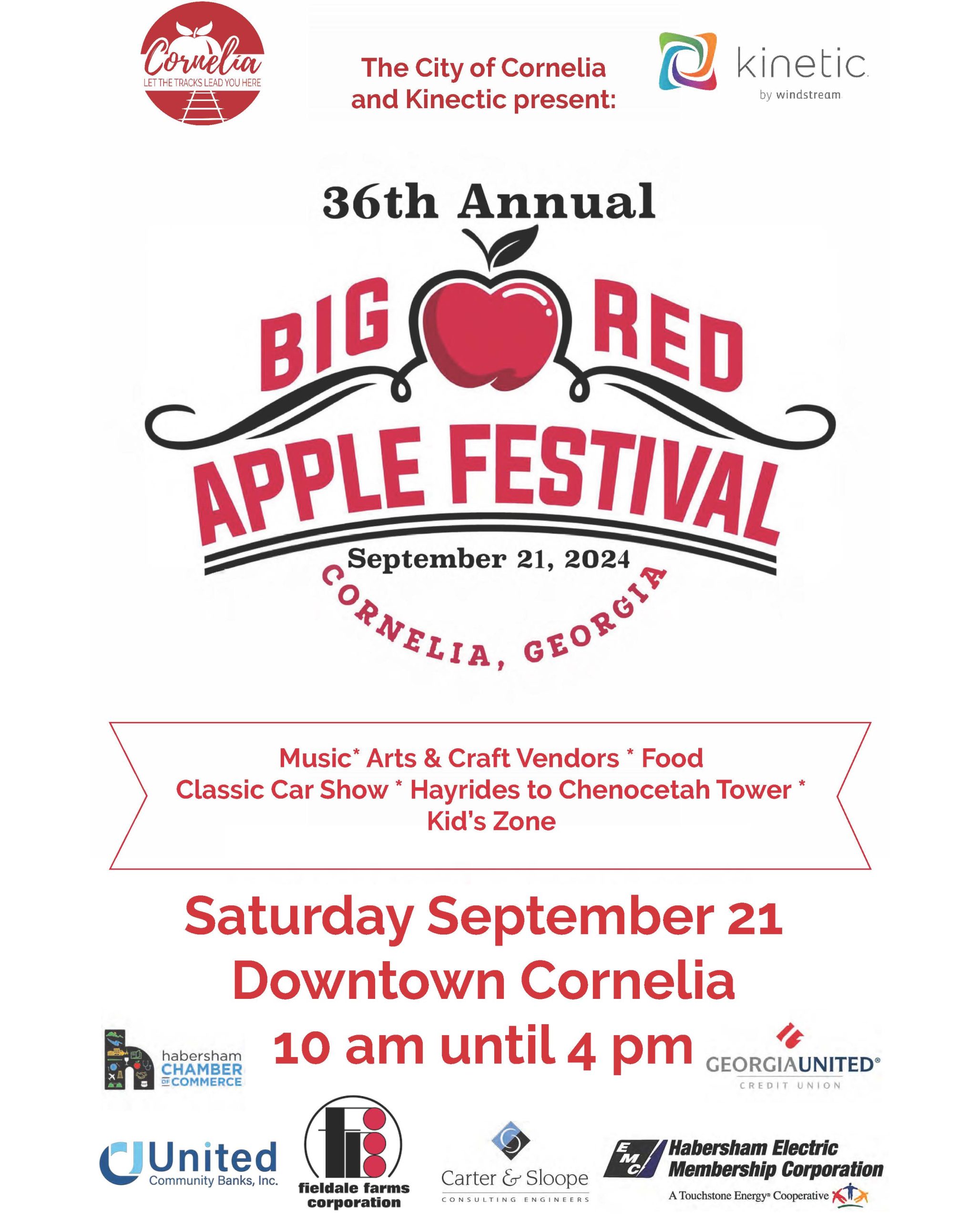 Big Red Apple Festival City of Cornelia